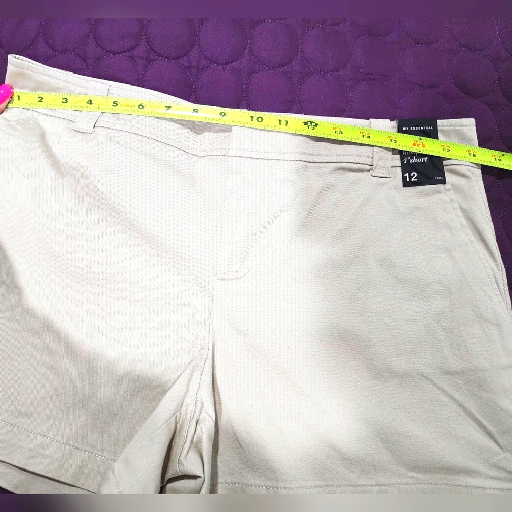 NWT Ny&Company Essentials Hampton 4" Shorts Size 12 - Picture 6 of 8